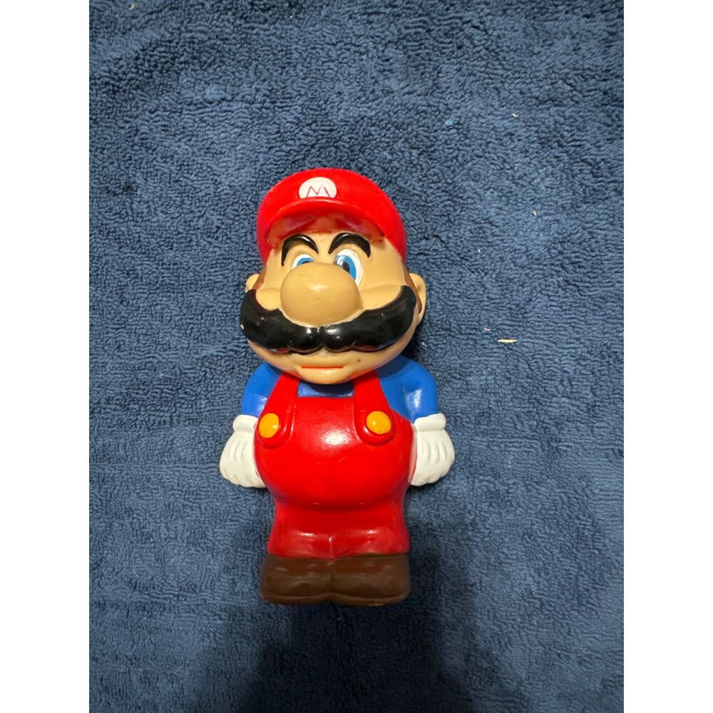 Vintage Super MARIO Bros Coin Bank PVC Figure NINTENDO 5.5" Applause 1989 RARE‎